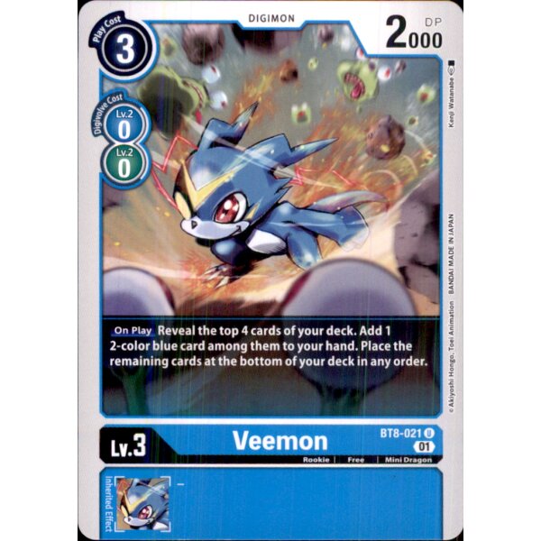 BT8-021 - Veemon - Uncommon