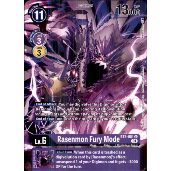 BT8-081 - Rasenmon Fury Mode - Uncommon