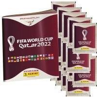 Panini WM 2022 Qatar Sammelsticker - 1 Album + 20 Tüten