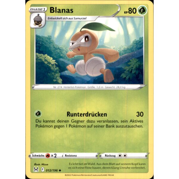 012/196 - Blanas - Uncommon - SWSH11 Verlorener Ursprung