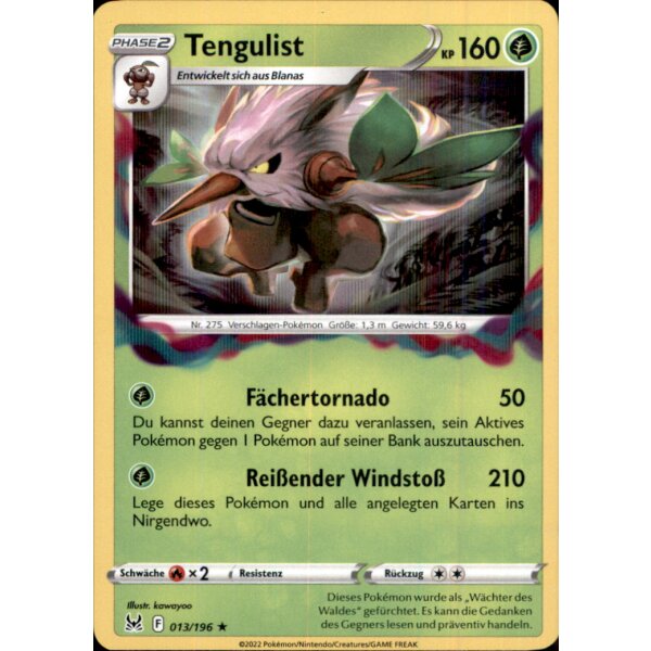 013/196 - Tengulist - Holofoil Rare - SWSH11 Verlorener Ursprung