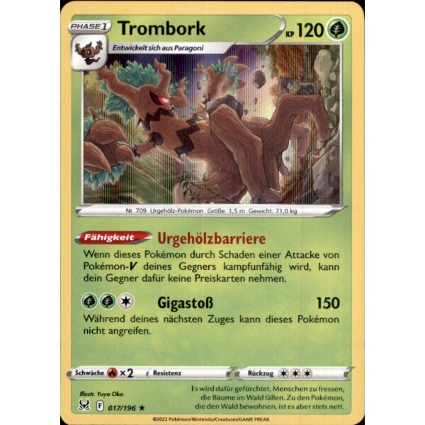 017/196 - Trombork - Holofoil Rare - SWSH11 Verlorener Ursprung