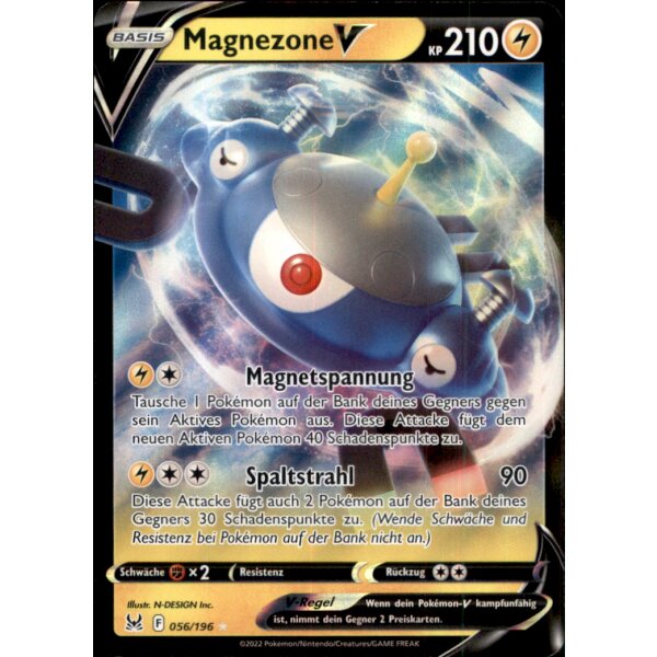 056/196 - Magnezone V - Holofoil Rare - SWSH11 Verlorener Ursprung