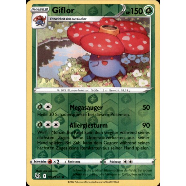 003/196 - Giflor - Reverse Holo - SWSH11 Verlorener Ursprung