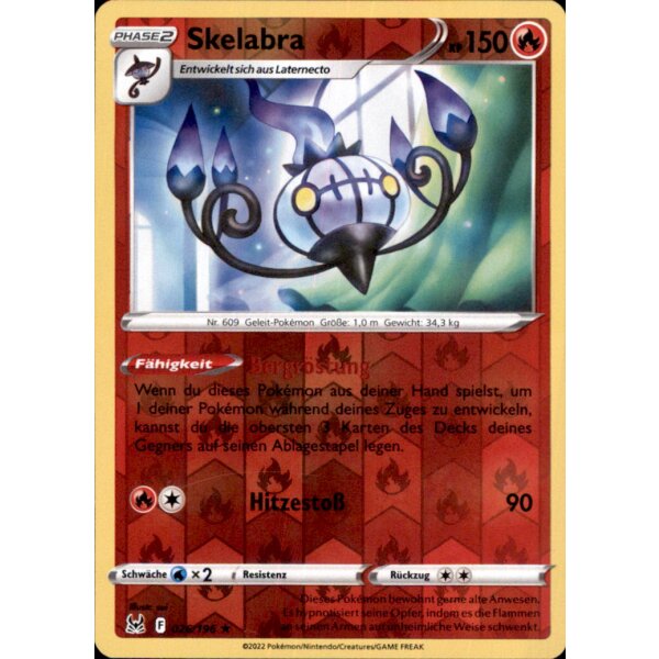 026/196 - Skelabra - Reverse Holo - SWSH11 Verlorener Ursprung