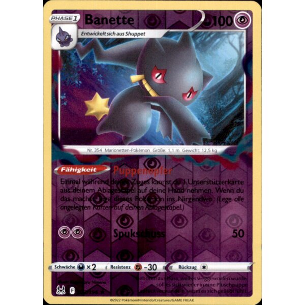 073/196 - Banette - Reverse Holo - SWSH11 Verlorener Ursprung