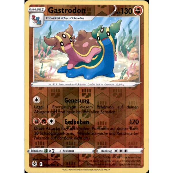 102/196 - Gastrodon - Reverse Holo - SWSH11 Verlorener Ursprung