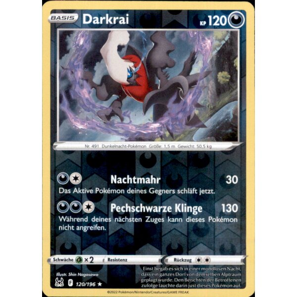 120/196 - Darkrai - Reverse Holo - SWSH11 Verlorener Ursprung