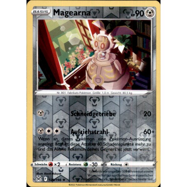 128/196 - Magearna - Reverse Holo - SWSH11 Verlorener Ursprung