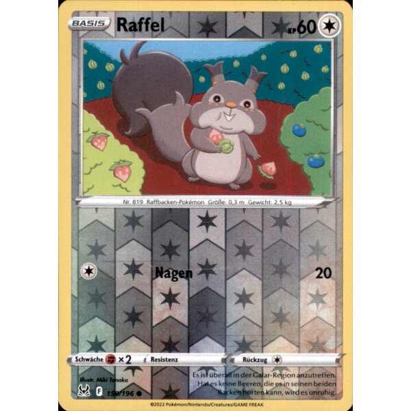 150/196 - Raffel - Reverse Holo - SWSH11 Verlorener Ursprung