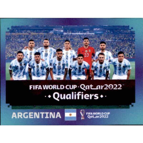 Panini WM 2022 Qatar - Sticker ARG1 - Team Shot  - Argentinien