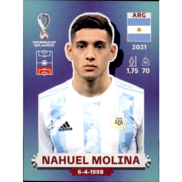 Panini WM 2022 Qatar - Sticker ARG6  - Nahuel Molina