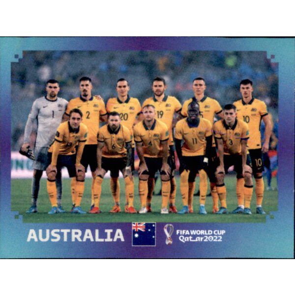 Panini WM 2022 Qatar - Sticker AUS1  - Team Shot - Australien