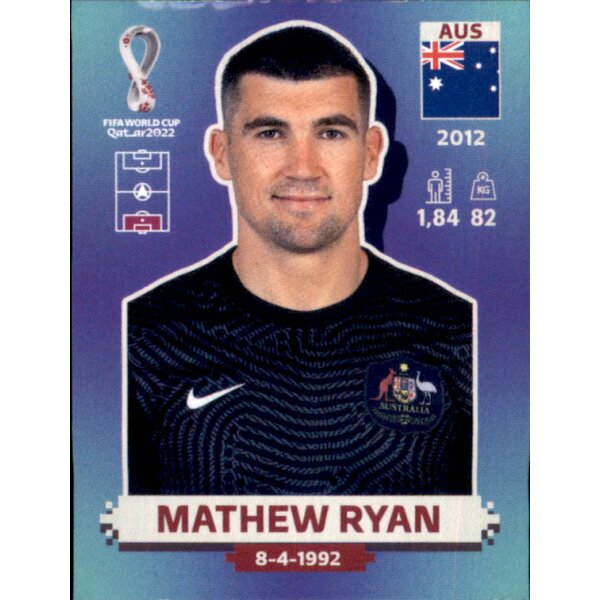 Panini WM 2022 Qatar - Sticker AUS3  - Mathew Ryan