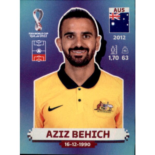 Panini WM 2022 Qatar - Sticker AUS5  - Aziz Behich