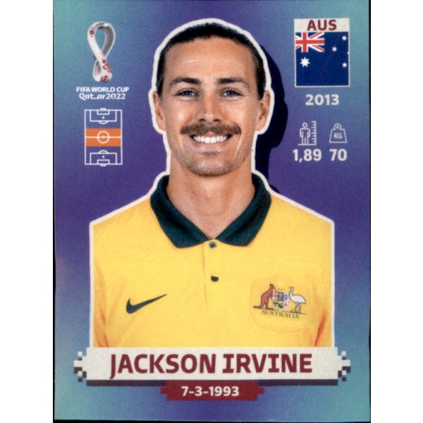 Panini WM 2022 Qatar - Sticker AUS12  - Jackson Irvine