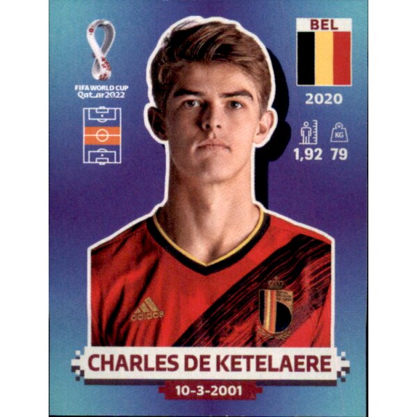 Panini WM 2022 Qatar - Sticker BEL12  - Charles De Ketelaere