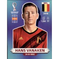 Panini WM 2022 Qatar - Sticker BEL15  - Hans Vanaken