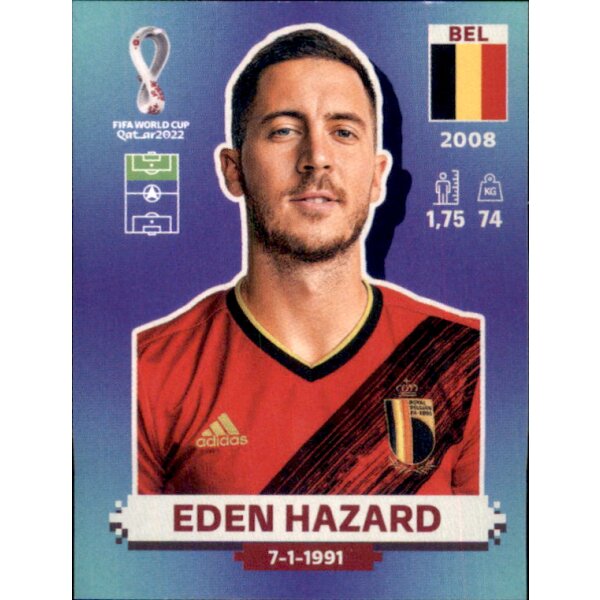 Panini WM 2022 Qatar - Sticker BEL18  - Eden Hazard