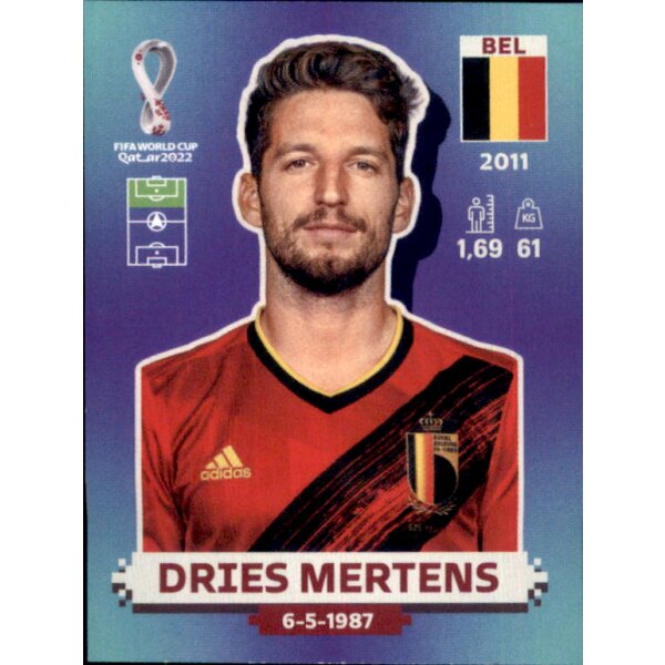 Panini WM 2022 Qatar - Sticker BEL20  - Dries Mertens