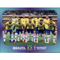 Panini WM 2022 Qatar - Sticker BRA1  - Team Shot - Brasilien