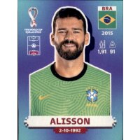 Panini WM 2022 Qatar - Sticker BRA3  - Alisson