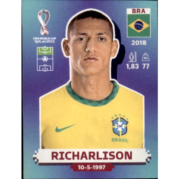 Panini WM 2022 Qatar - Sticker BRA19  - Richarlison