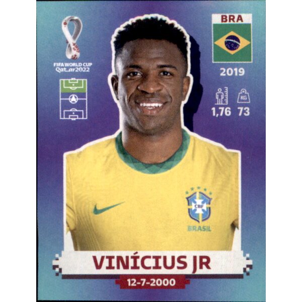 Panini WM 2022 Qatar - Sticker BRA20  - Vinicius Jr