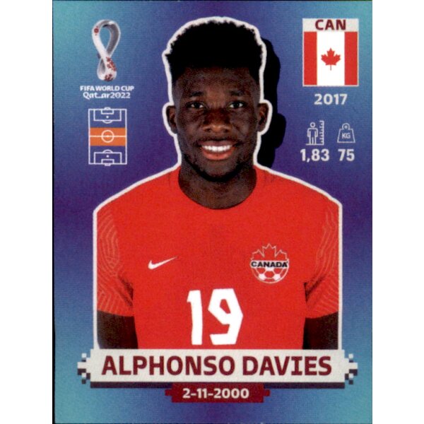 Panini WM 2022 Qatar - Sticker CAN12  - Alphonso Davies