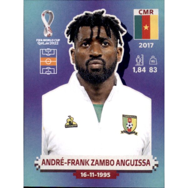 Panini WM 2022 Qatar - Sticker CMR15  - Andre-Frank Zambo Anguissa