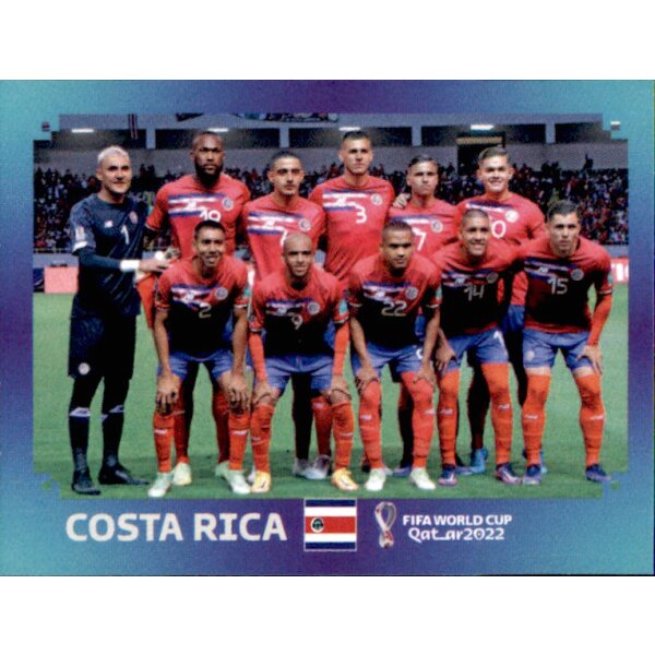 Panini WM 2022 Qatar - Sticker CRC1  - Team Shot - Costa Rica