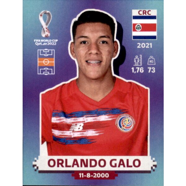 Panini WM 2022 Qatar - Sticker CRC13  - Orlando Galo