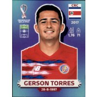 Panini WM 2022 Qatar - Sticker CRC19  - Gerson Torres