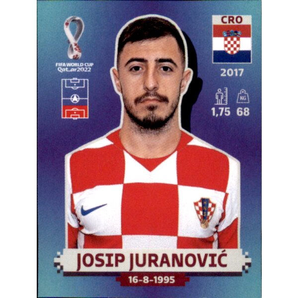 Panini WM 2022 Qatar - Sticker CRO7  - Josip Juranovic