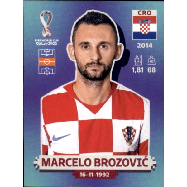 Panini WM 2022 Qatar - Sticker CRO11  - Marcelo Brozovic