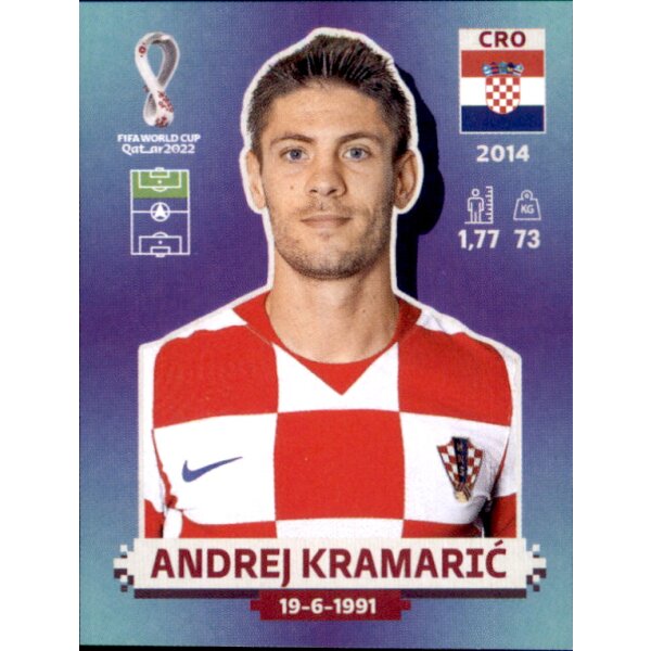 Panini WM 2022 Qatar - Sticker CRO18  - Andrej Kramaric