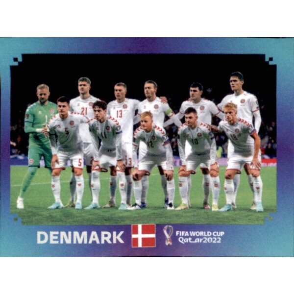 Panini WM 2022 Qatar - Sticker DEN1  - Team Shot - Dänemark