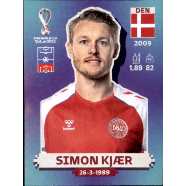 Panini WM 2022 Qatar - Sticker DEN6  - Simon Kjaer