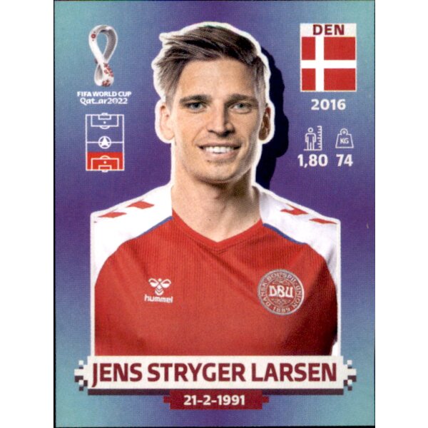 Panini WM 2022 Qatar - Sticker DEN8  - Jens Stryger Larsen