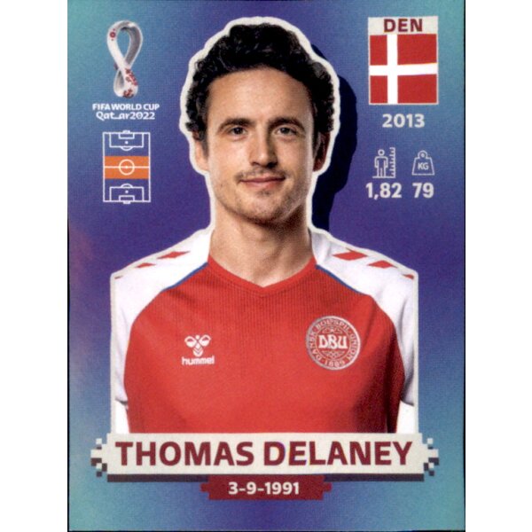 Panini WM 2022 Qatar - Sticker DEN11  - Thomas Delaney