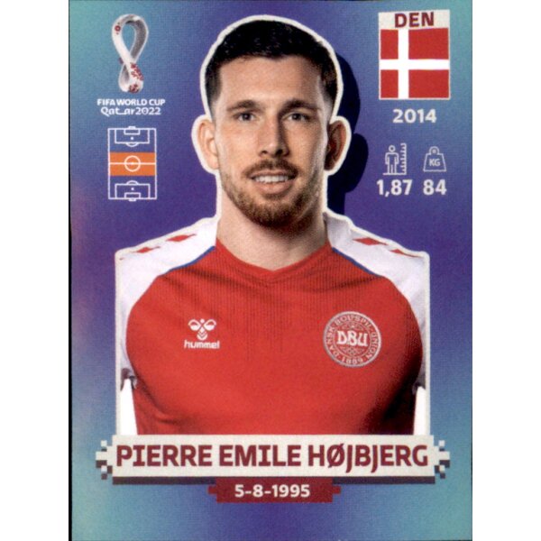 Panini WM 2022 Qatar - Sticker DEN13  - Pierre Emile Hojbjerg