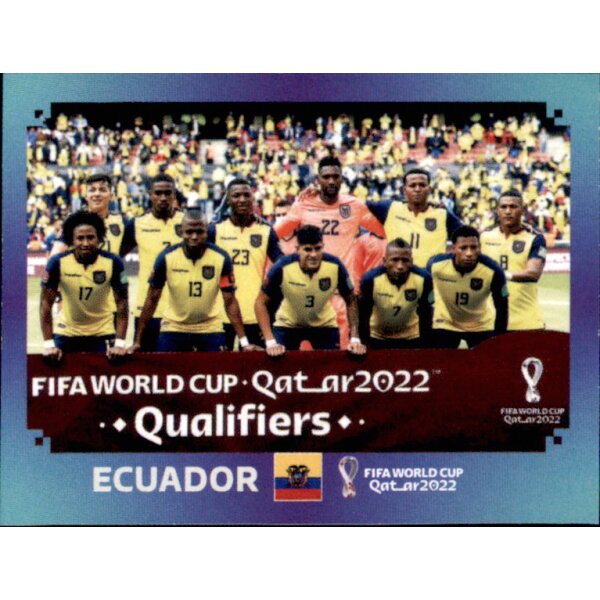 Panini WM 2022 Qatar - Sticker ECU1  - Team Shot - Ecuador