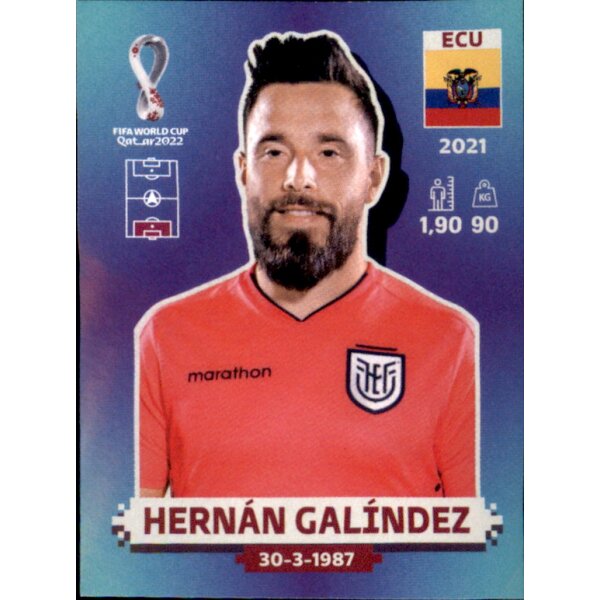 Panini WM 2022 Qatar - Sticker ECU3  - Hernan Galindez