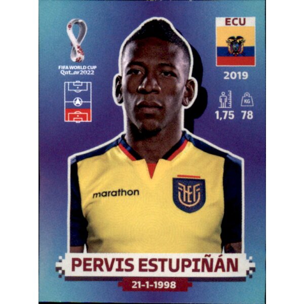 Panini WM 2022 Qatar - Sticker ECU7  - Pervis Estupinan