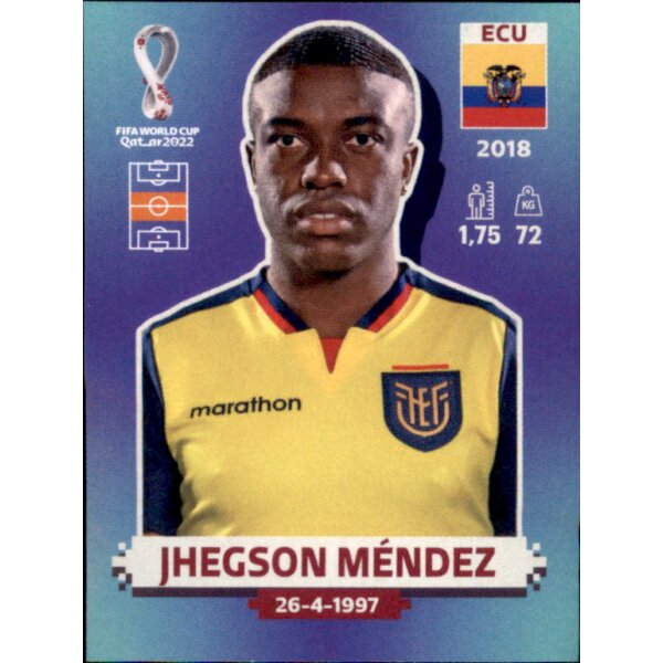 Panini WM 2022 Qatar - Sticker ECU14  - Jhegson Mendez