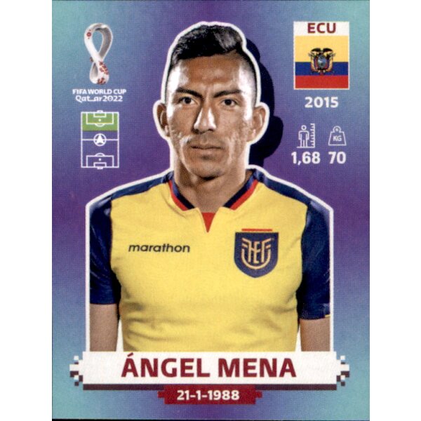 Panini WM 2022 Qatar - Sticker ECU17  - Angel Mena