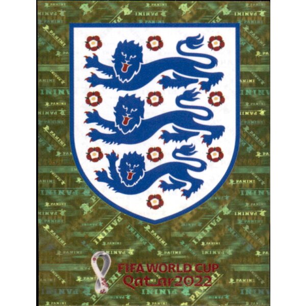 Panini WM 2022 Qatar - Sticker ENG2  - Team Logo - England