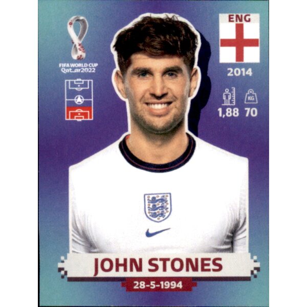 Panini WM 2022 Qatar - Sticker ENG9  - John Stones