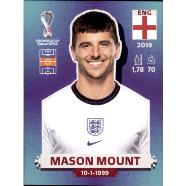 Panini WM 2022 Qatar - Sticker ENG14  - Mason Mount