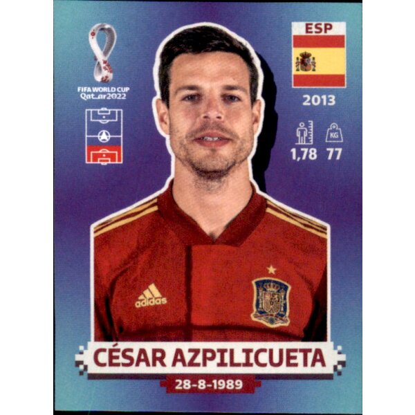 Panini WM 2022 Qatar - Sticker ESP5  - Cesar Azpilicueta